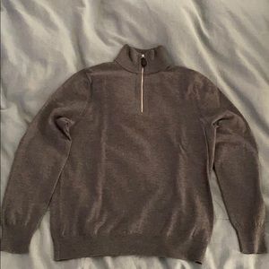 Burberry Merino Wool Quarter-Zip Sweater